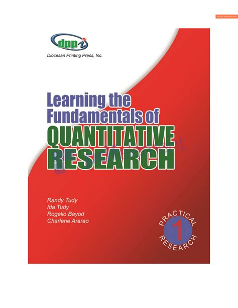 quantitative research textbook pdf